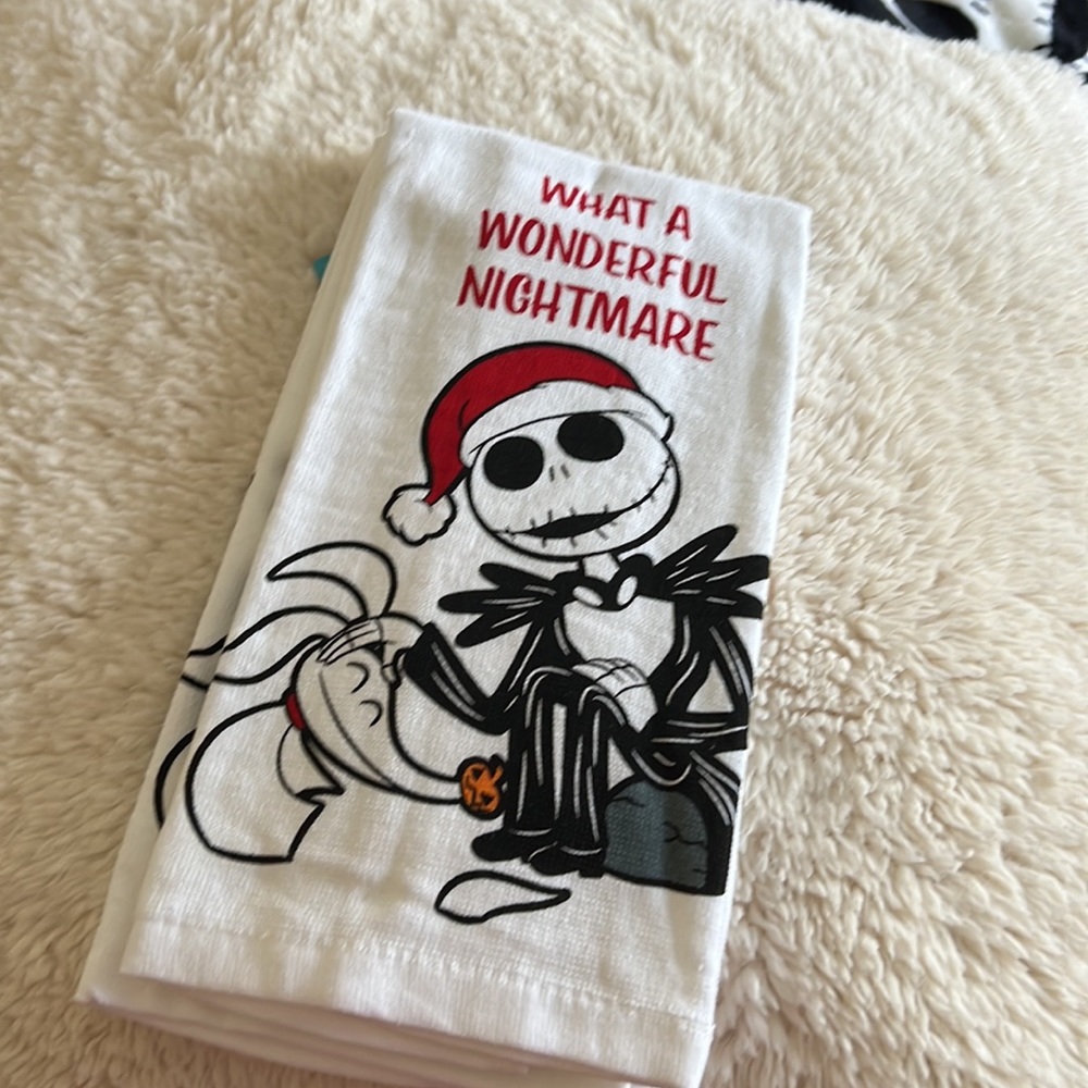 Nightmare before Christmas kitchen towel set, Christmas theme